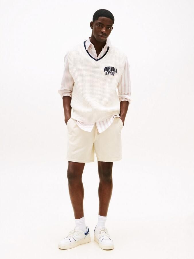 Tommy Jeans Tapered bermuda van katoenen corduroy - Foto 5