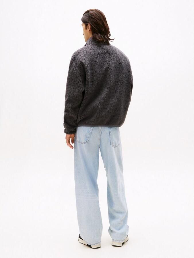 TOMMY JEANS Sweatvest BADGE TEDDY Relaxed fit teddy-fleece opstaande kraag - Foto 4