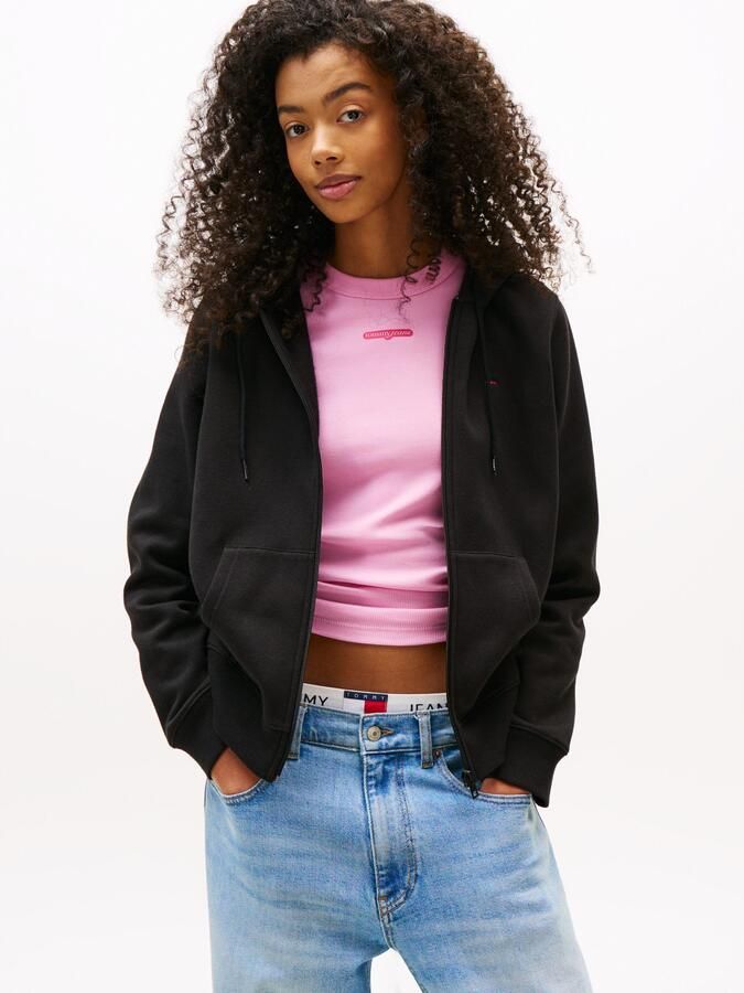 Tommy Jeans Regular fit sweatjack van katoenmix - Foto 4
