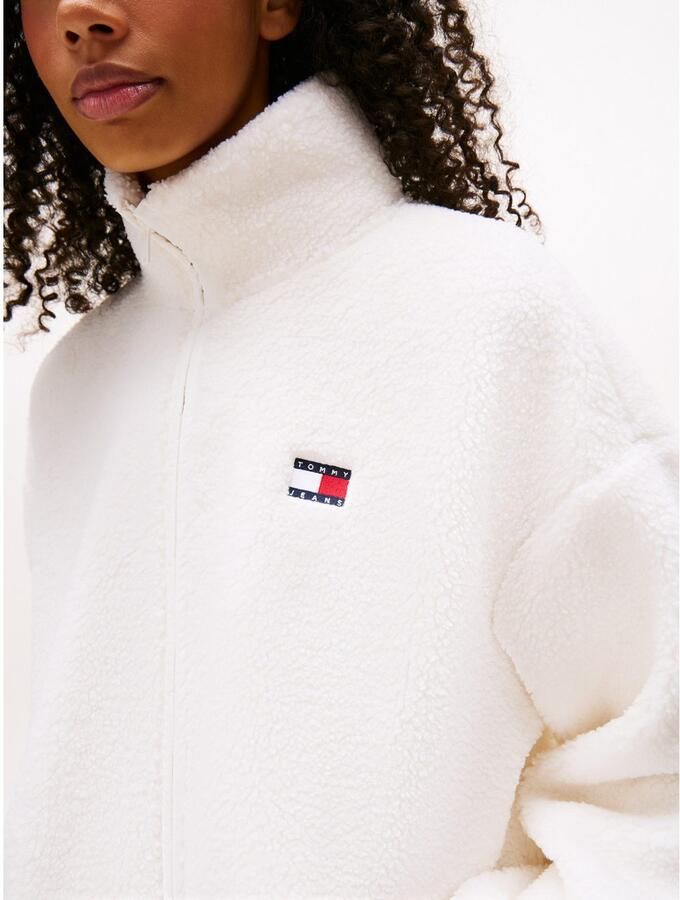 TOMMY JEANS Sweatvest TJW ZIP THROUGH BADGE TEDDY