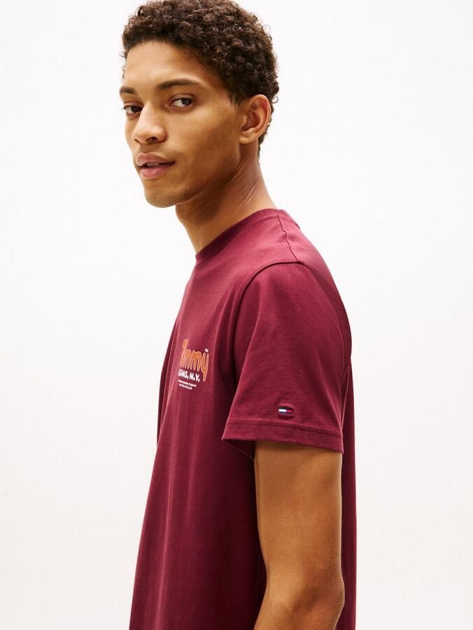 TOMMY JEANS T-shirt FONT PLAY TEE Slim fit met ronde hals