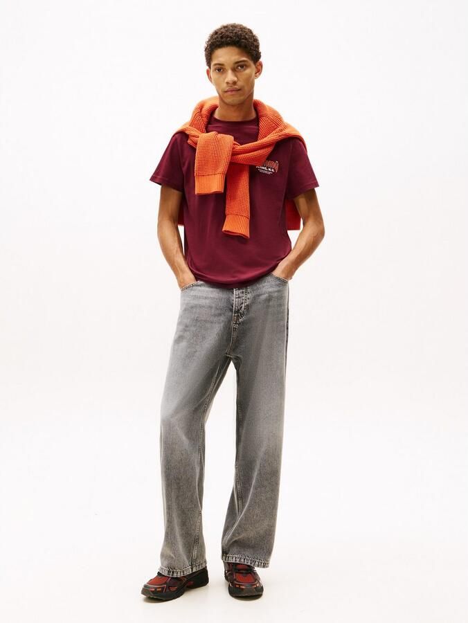 TOMMY JEANS T-shirt FONT PLAY TEE Slim fit met ronde hals - Foto 2