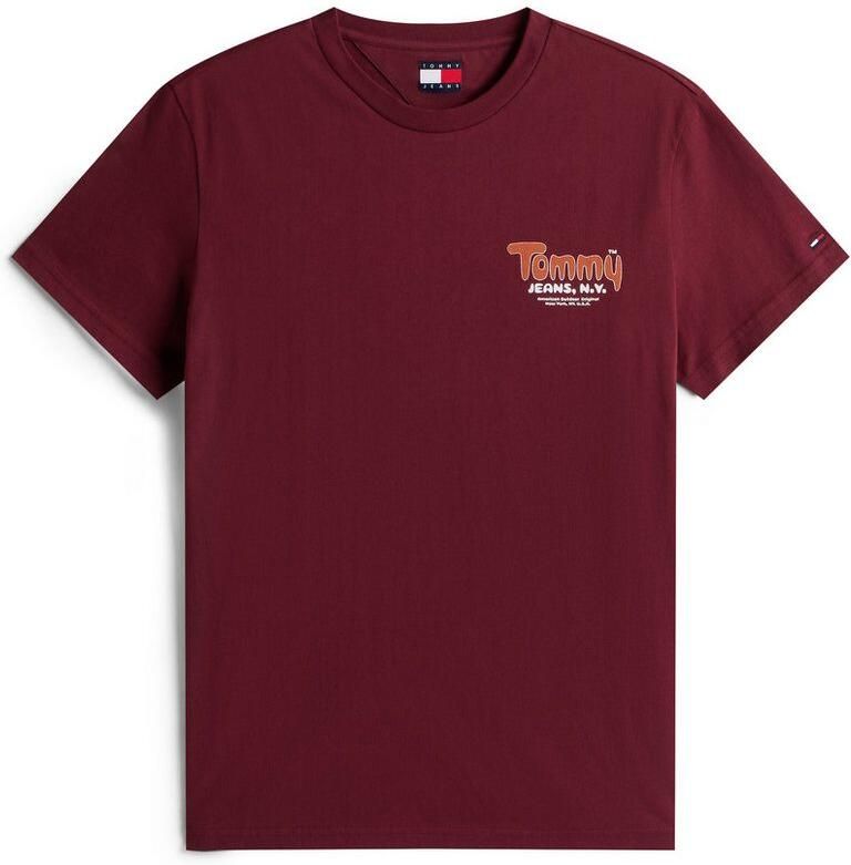 TOMMY JEANS T-shirt FONT PLAY TEE Slim fit met ronde hals - Foto 4