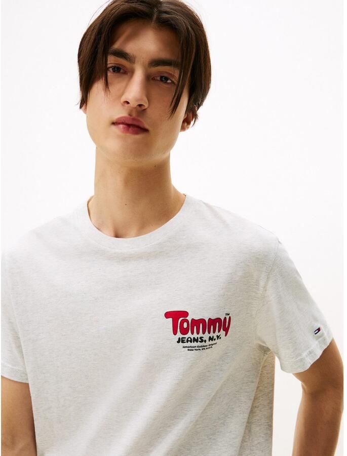 TOMMY JEANS T-shirt FONT PLAY TEE Slim fit met ronde hals - Foto 2