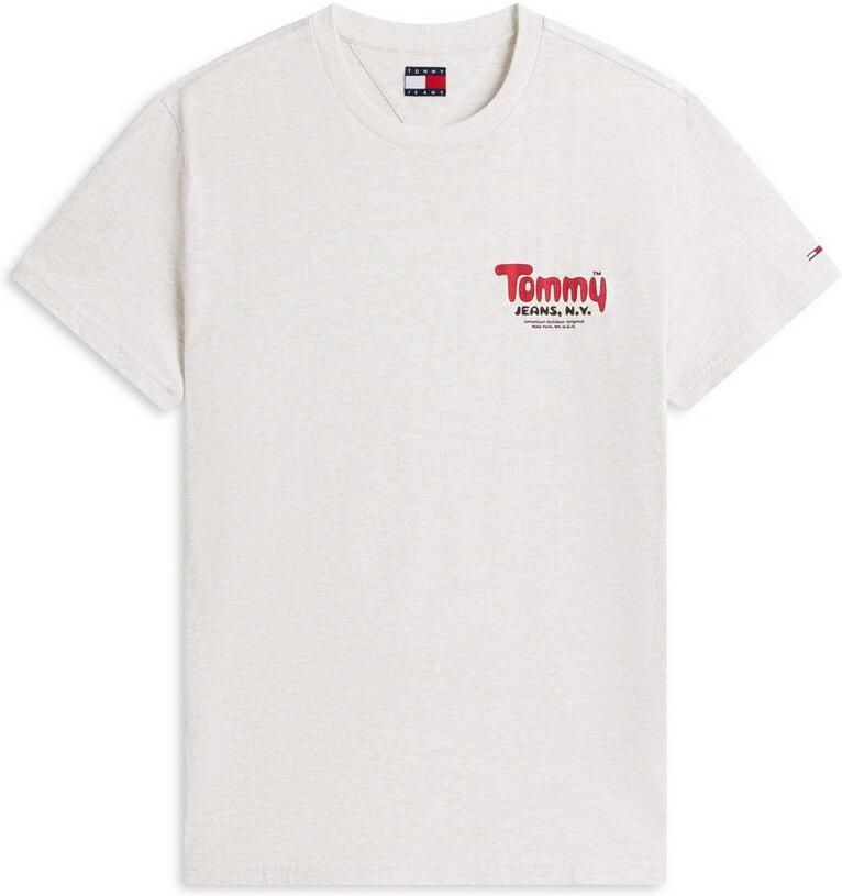 TOMMY JEANS T-shirt FONT PLAY TEE Slim fit met ronde hals