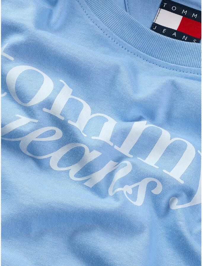 TOMMY JEANS T-shirt met logoprint op borsthoogte - Foto 2