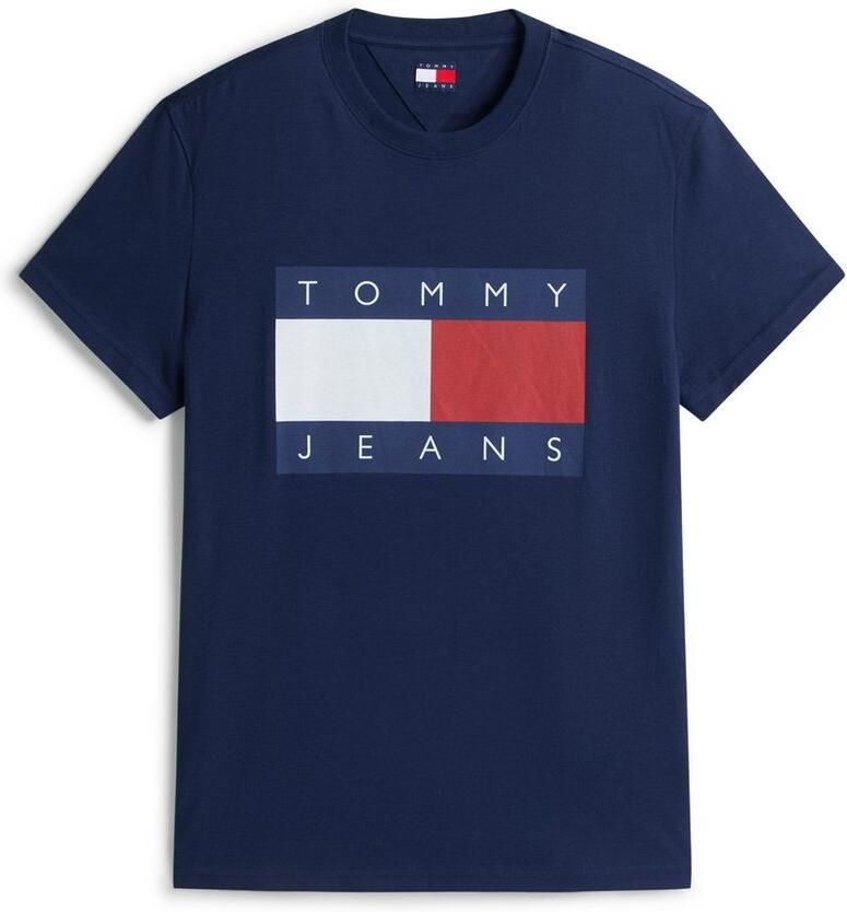 TOMMY JEANS T-shirt Ronde hals Regular Fit logo-print