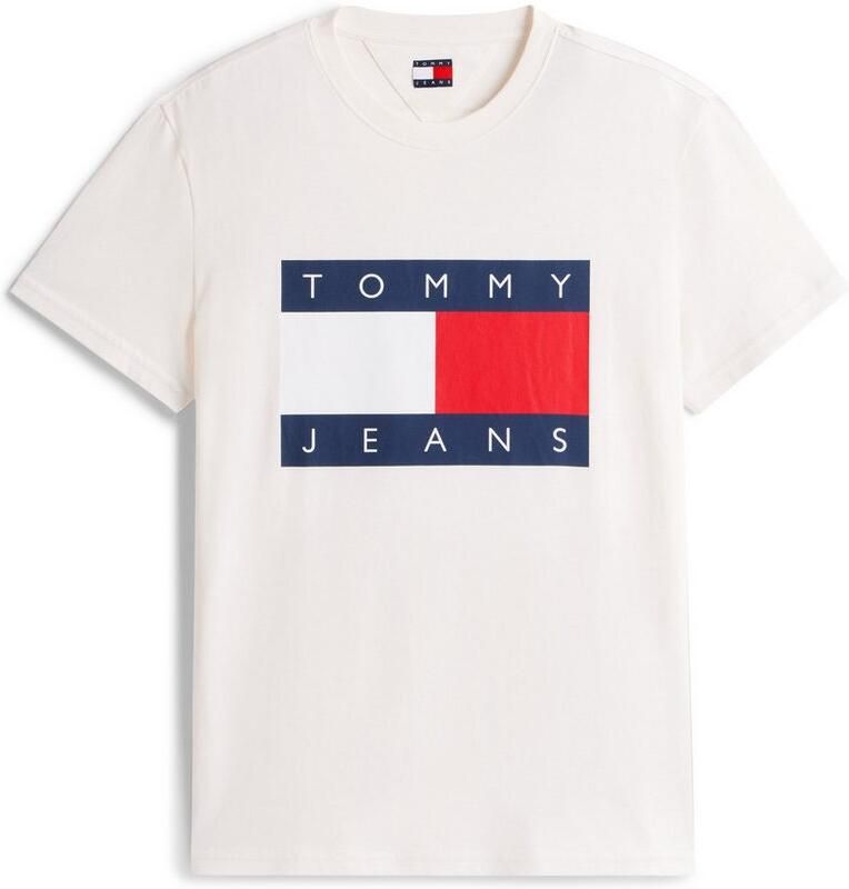 TOMMY JEANS T-shirt Ronde hals Regular Fit logo-print
