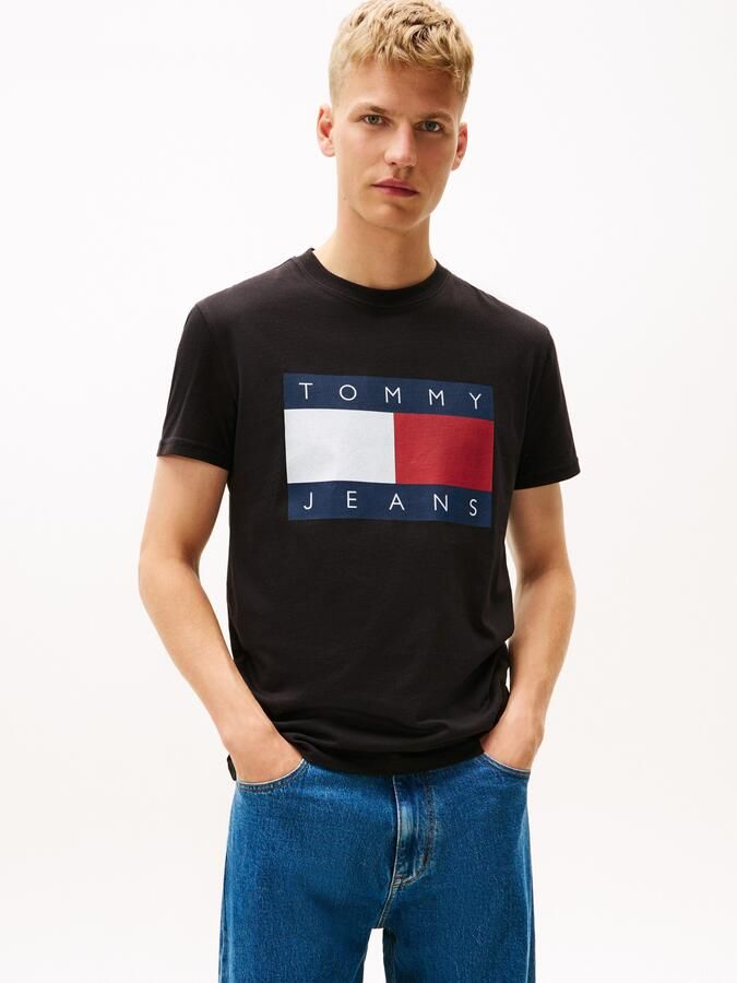 TOMMY JEANS T-shirt Ronde hals Regular Fit logo-print - Foto 4