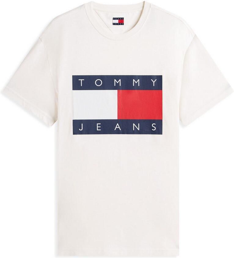 TOMMY JEANS T-shirt Ronde hals Regular Fit logo-print