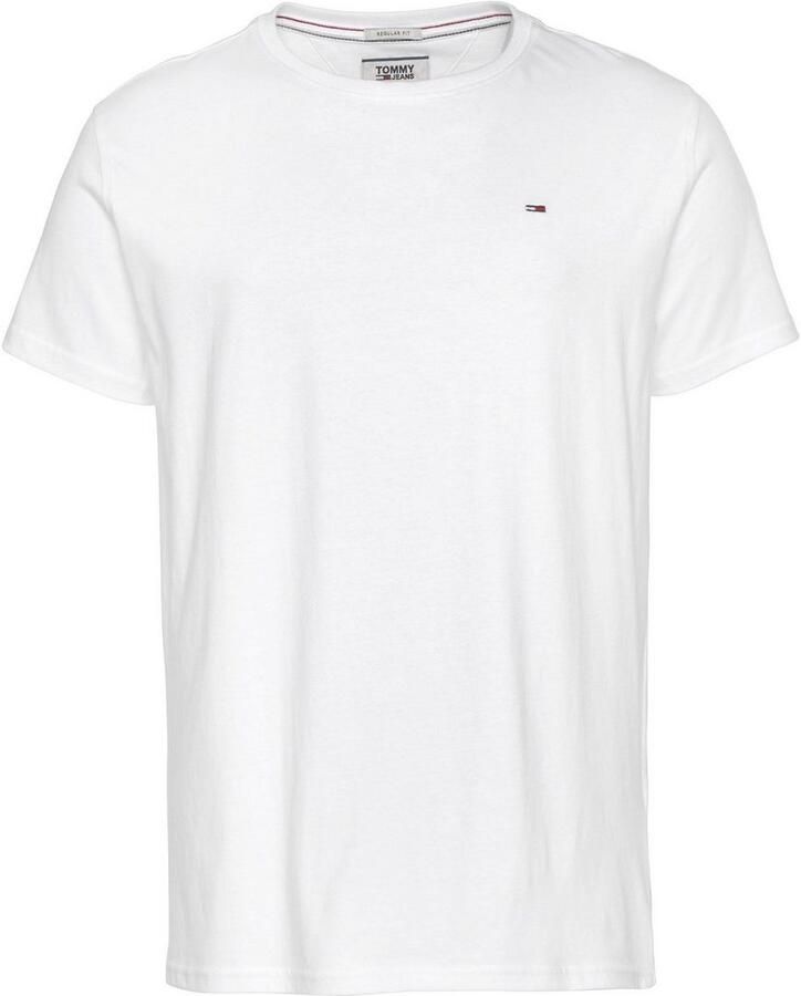 TOMMY JEANS T-shirt TJM ESSENTIAL SOLID TEE met ronde hals en subtiele logo-vlag - Foto 7