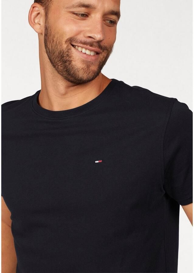 TOMMY JEANS T-shirt TJM ESSENTIAL SOLID TEE met ronde hals en subtiele logo-vlag - Foto 9