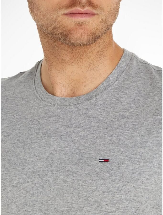 TOMMY JEANS T-shirt TJM ESSENTIAL SOLID TEE met ronde hals en subtiele logo-vlag - Foto 8