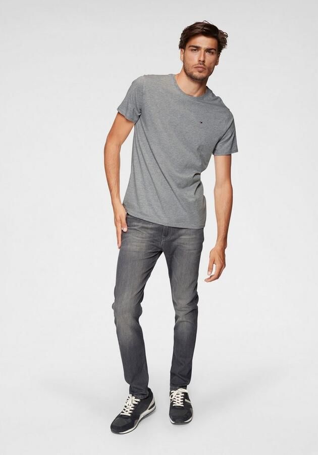 TOMMY JEANS T-shirt TJM ESSENTIAL SOLID TEE met ronde hals en subtiele logo-vlag - Foto 15