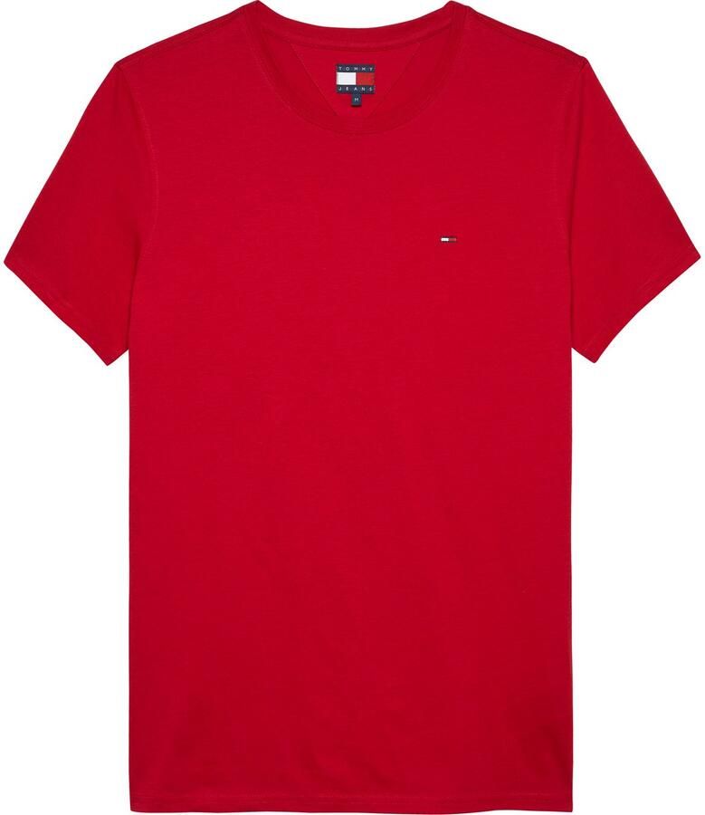 TOMMY JEANS T-shirt TJM ESSENTIAL SOLID TEE met ronde hals en subtiele logo-vlag - Foto 2