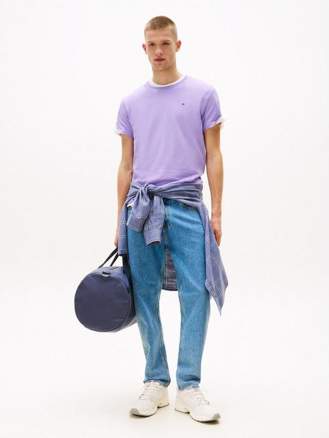 TOMMY JEANS T-shirt TJM ESSENTIAL SOLID TEE met ronde hals en subtiele logo-vlag - Foto 2