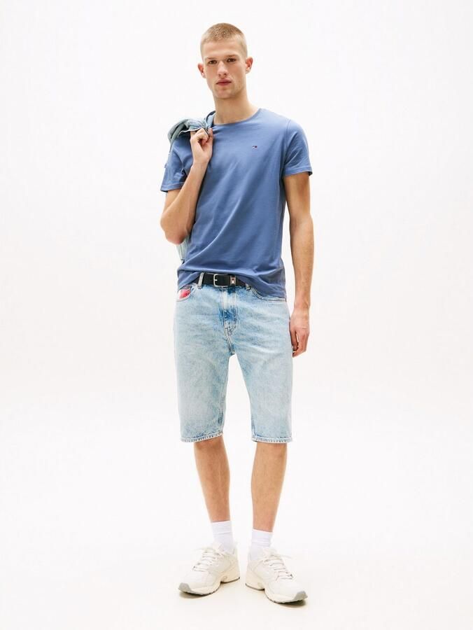 TOMMY JEANS T-shirt TJM ESSENTIAL SOLID TEE met ronde hals en subtiele logo-vlag - Foto 2