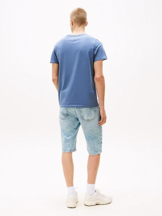 TOMMY JEANS T-shirt TJM ESSENTIAL SOLID TEE met ronde hals en subtiele logo-vlag - Foto 3