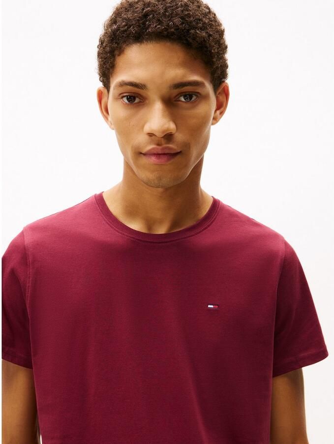 TOMMY JEANS T-shirt TJM ESSENTIAL SOLID TEE met ronde hals en subtiele logo-vlag - Foto 2