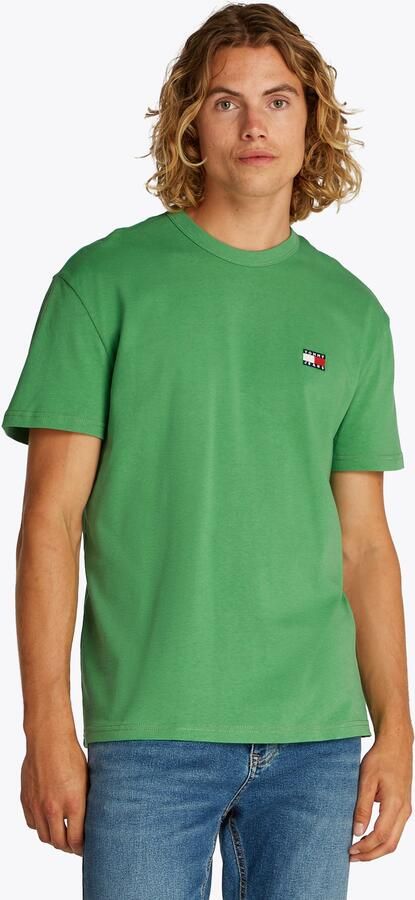 Tommy Jeans Groene Katoenen Ronde Hals T-Shirt Green Heren - Foto 8