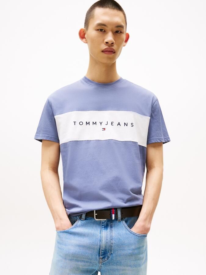 TOMMY JEANS T-shirt TJM REG CBLK LINEAR LOGO TEE - Foto 4