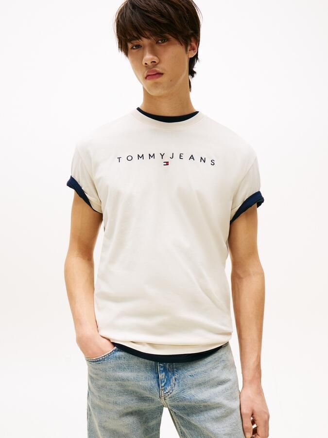TOMMY JEANS T-shirt TJM REG LINEAR LOGO TEE EXT - Foto 4