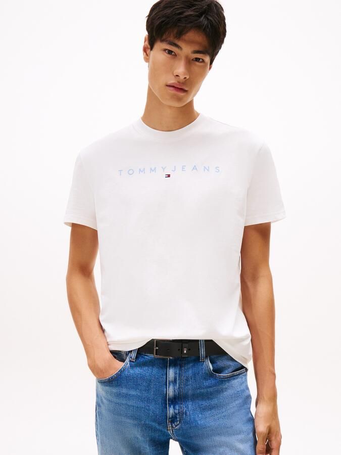 Tommy Jeans T-shirt Korte Mouw TJM REG LINEAR LOGO TEE - Foto 5