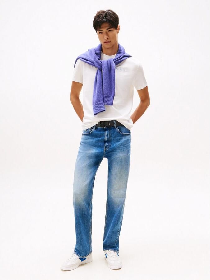 Tommy Jeans T-shirt Korte Mouw TJM REG LINEAR LOGO TEE - Foto 2