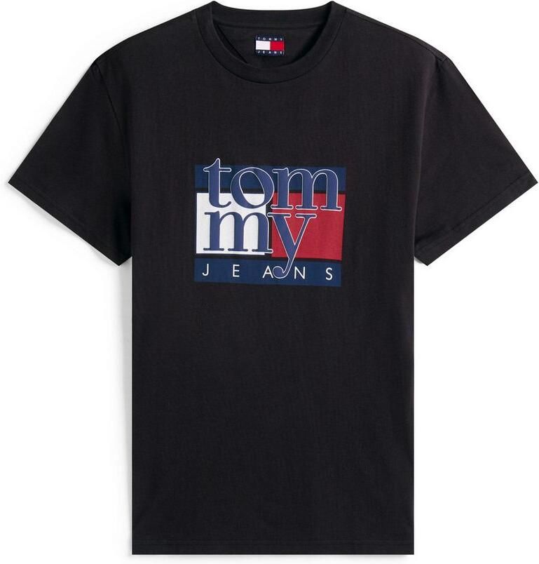 TOMMY JEANS T-shirt TJM RWB FLAG TEE EXT Slim fit met ronde hals