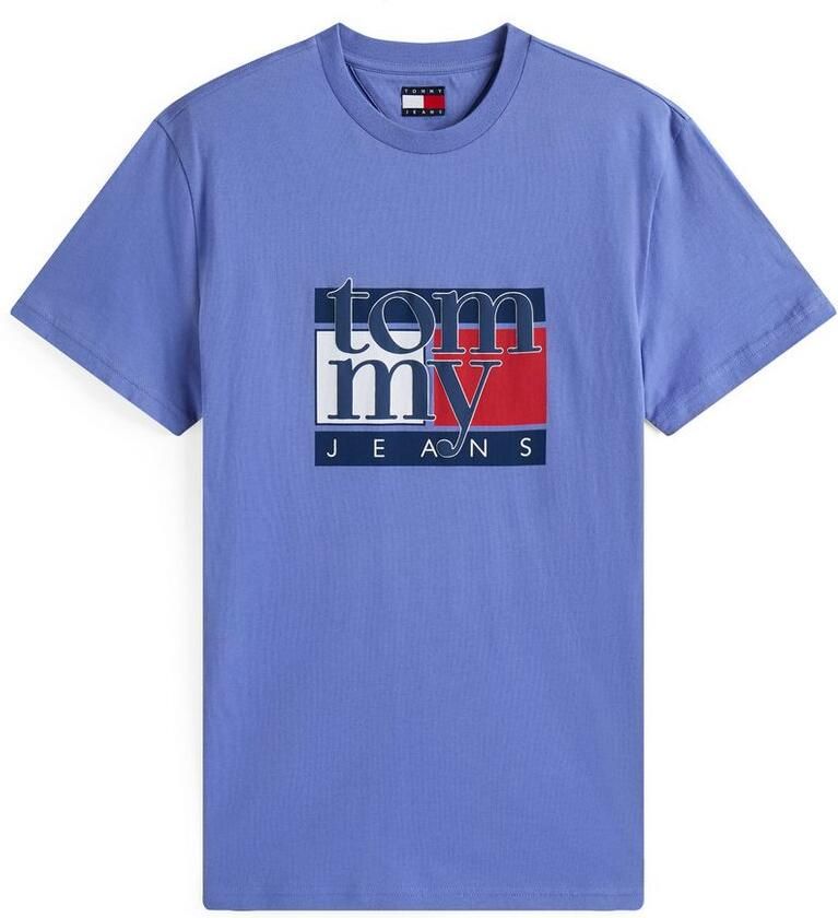 TOMMY JEANS T-shirt TJM RWB FLAG TEE EXT Slim fit met ronde hals