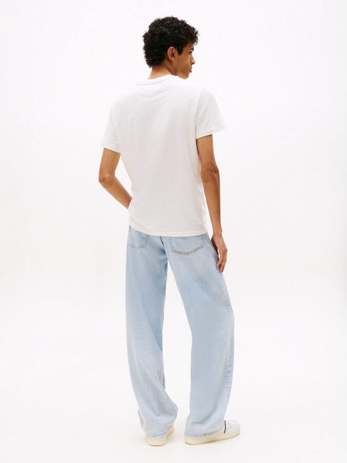 TOMMY JEANS T-shirt TJM RWB FLAG TEE EXT Slim fit met ronde hals - Foto 4