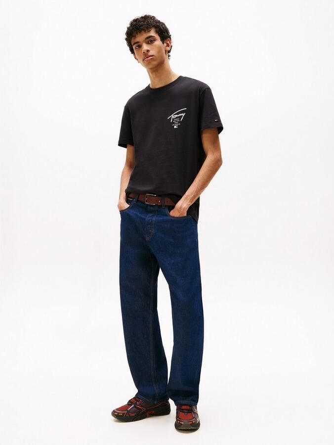 TOMMY JEANS T-shirt TJM SIGN CITY TEE EXT Ronde hals regular fit grote rugprint - Foto 2