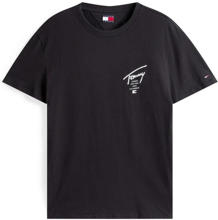 TOMMY JEANS T-shirt TJM SIGN CITY TEE EXT Ronde hals regular fit grote rugprint - Foto 4