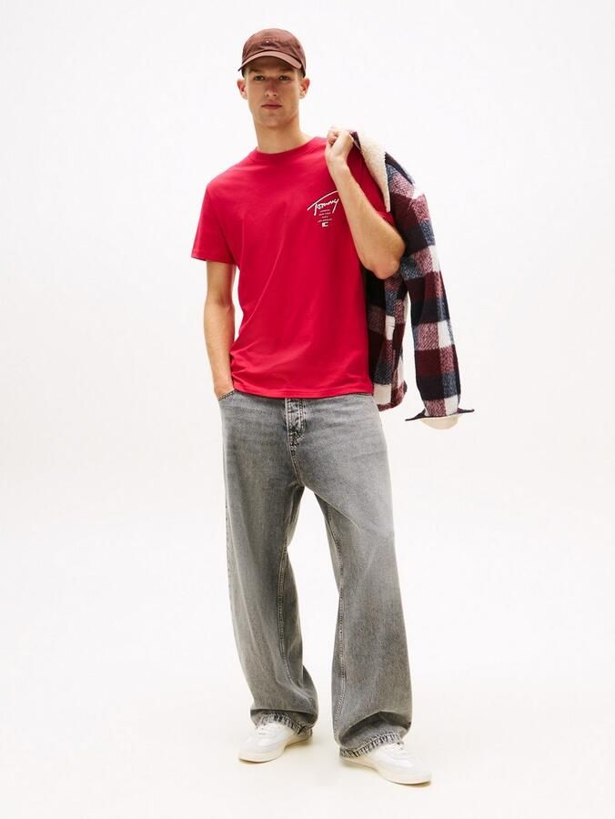 TOMMY JEANS T-shirt TJM SIGN CITY TEE EXT Ronde hals regular fit grote rugprint - Foto 3