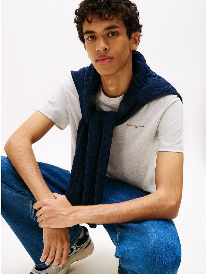 TOMMY JEANS T-shirt TJM SLIM LINEAR CHEST TEE EXT - Foto 2