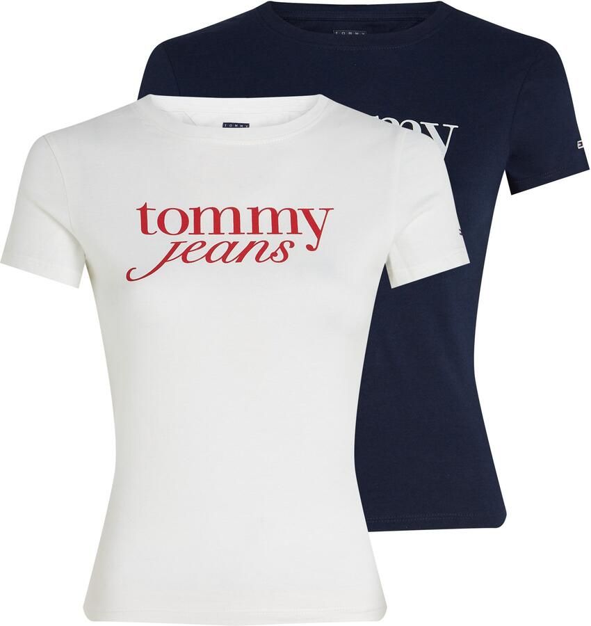 TOMMY JEANS T-shirt TJW 2PACK ESSENTIAL LOGO TEE (set 2-delig 2 stuks) - Foto 8