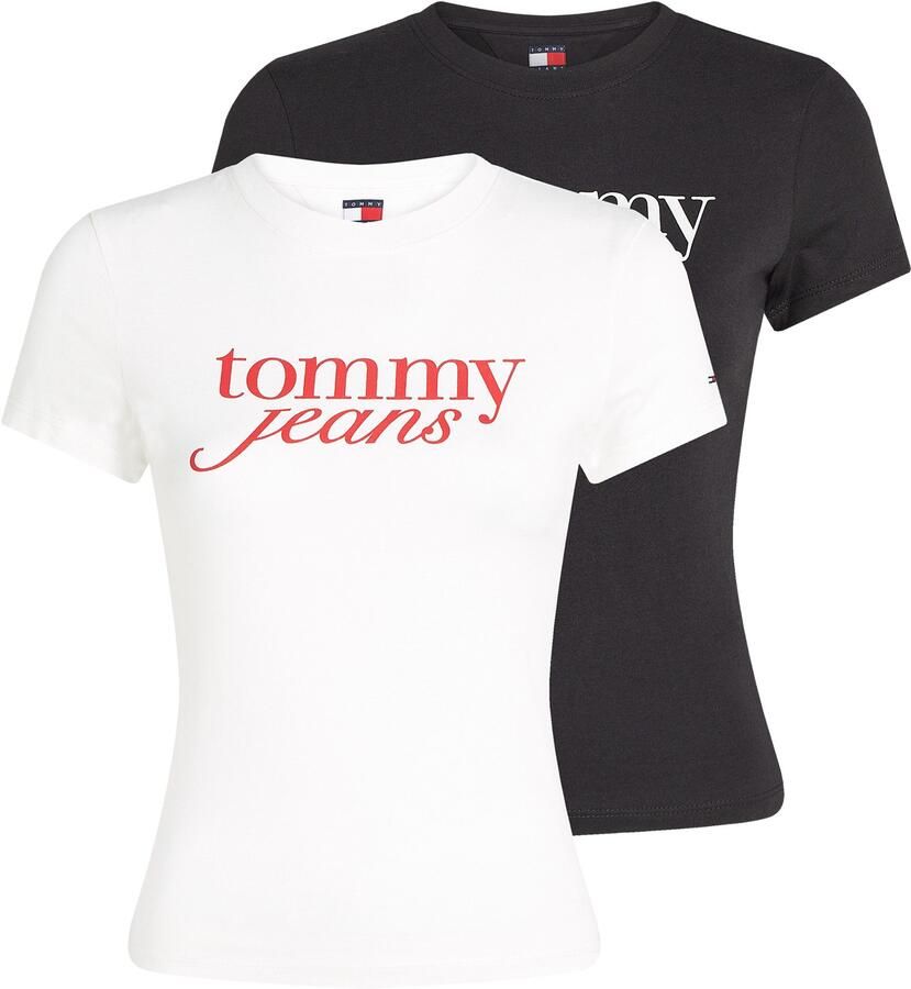 TOMMY JEANS T-shirt TJW 2PACK ESSENTIAL LOGO TEE (set 2-delig 2 stuks) - Foto 6