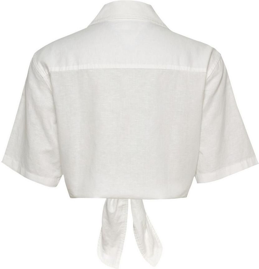 TOMMY JEANS T-shirt TJW CRP LINEN SS SHIRT met borstzak logo-borduursel - Foto 5