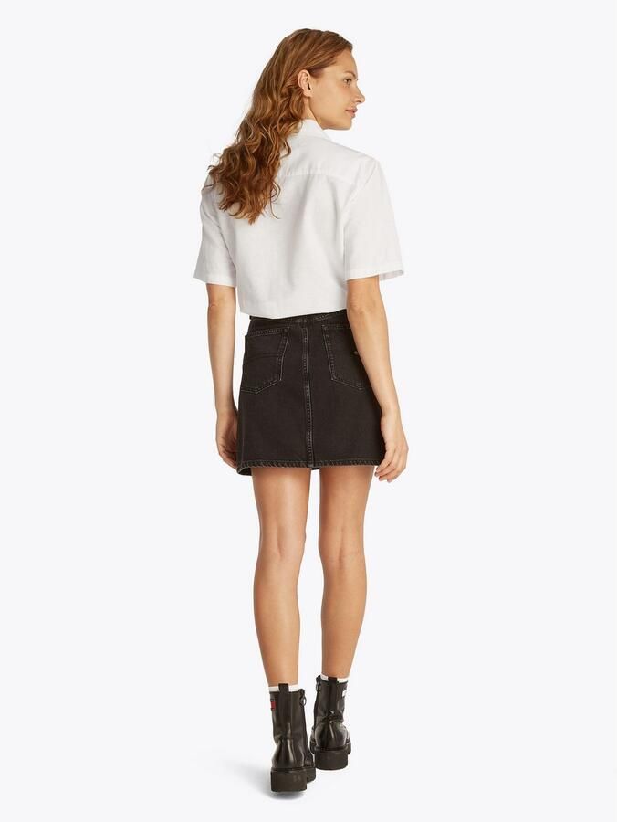 TOMMY JEANS T-shirt TJW CRP LINEN SS SHIRT met borstzak logo-borduursel - Foto 10