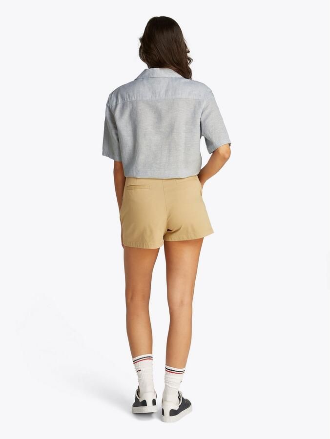 TOMMY JEANS T-shirt TJW CRP LINEN SS SHIRT met borstzak logo-borduursel - Foto 5