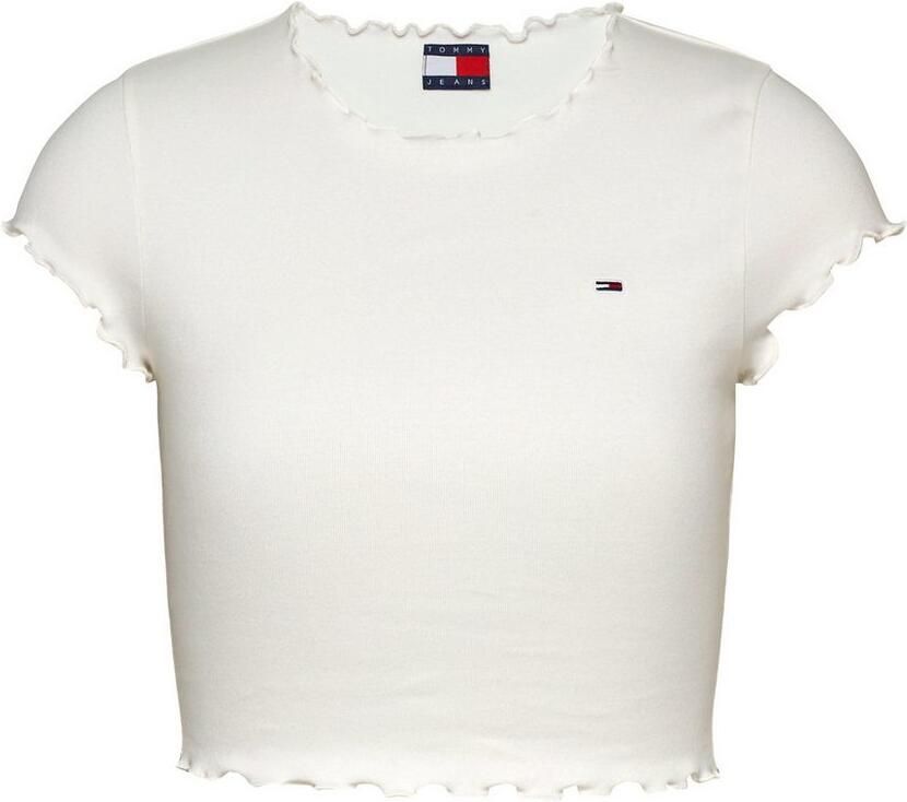 Tommy Jeans Slim fit T-shirt van een mix van katoen en elastaan - Foto 3