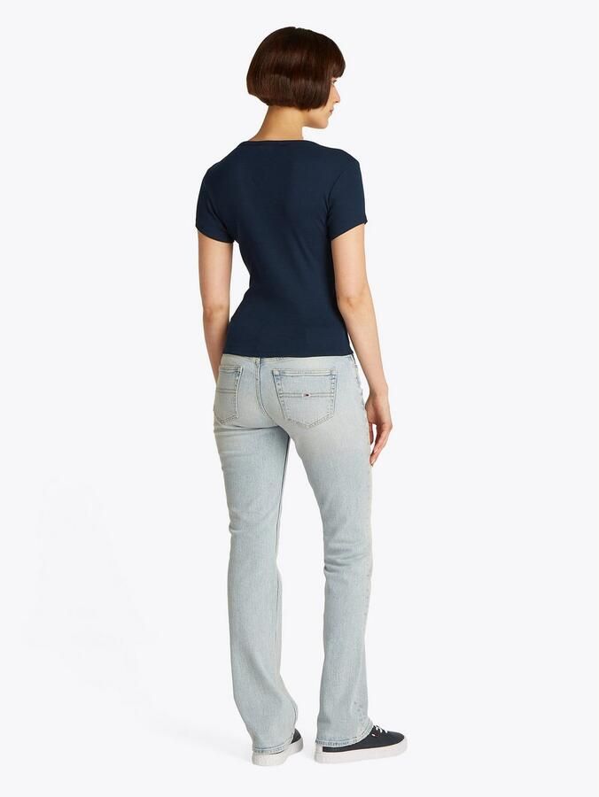 TOMMY JEANS T-shirt TJW SLIM BUTTON RIB C-NECK SS - Foto 5