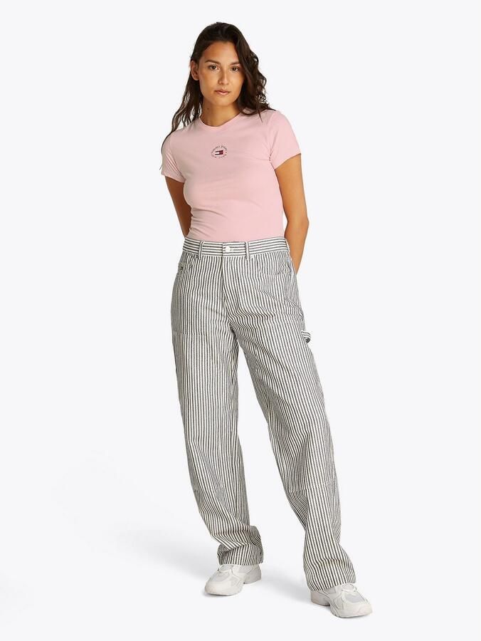 Tommy Jeans T-shirt met ronde hals model 'ESSENTIAL' - Foto 4