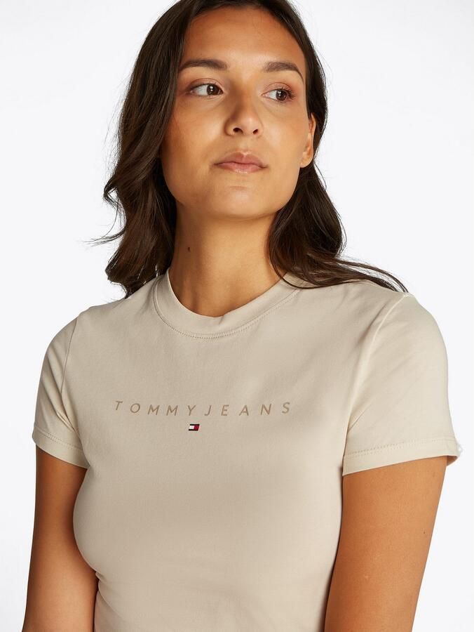 Tommy Jeans Versleten high-waisted denim shorts Beige Dames - Foto 3