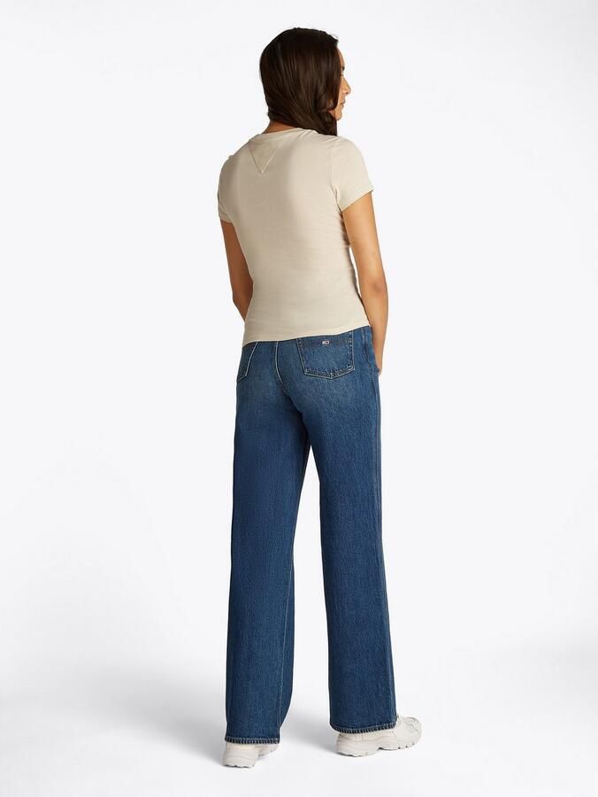Tommy Jeans Versleten high-waisted denim shorts Beige Dames - Foto 5