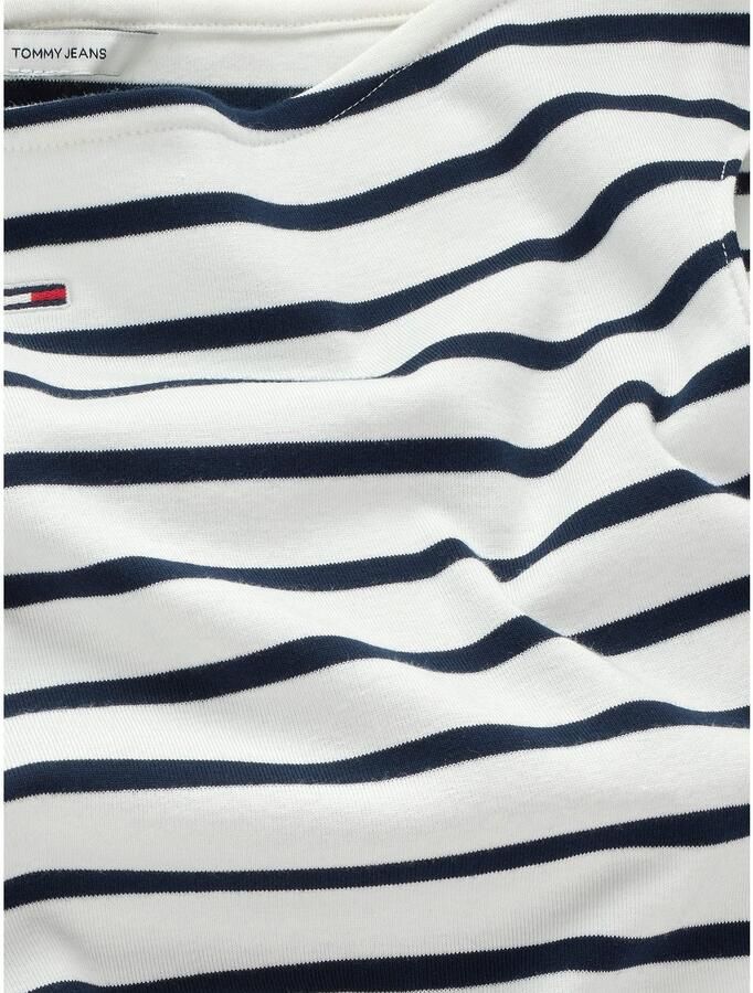 Tommy Hilfiger Overhemd Bretonse gestreepte boothals WW0WW28660 - Foto 4