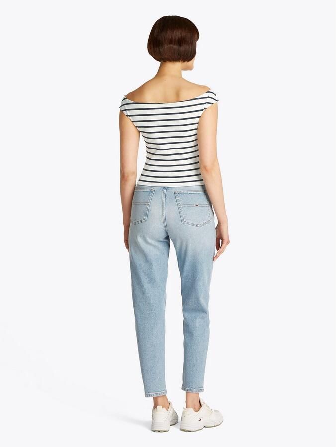 Tommy Hilfiger Overhemd Bretonse gestreepte boothals WW0WW28660 - Foto 6