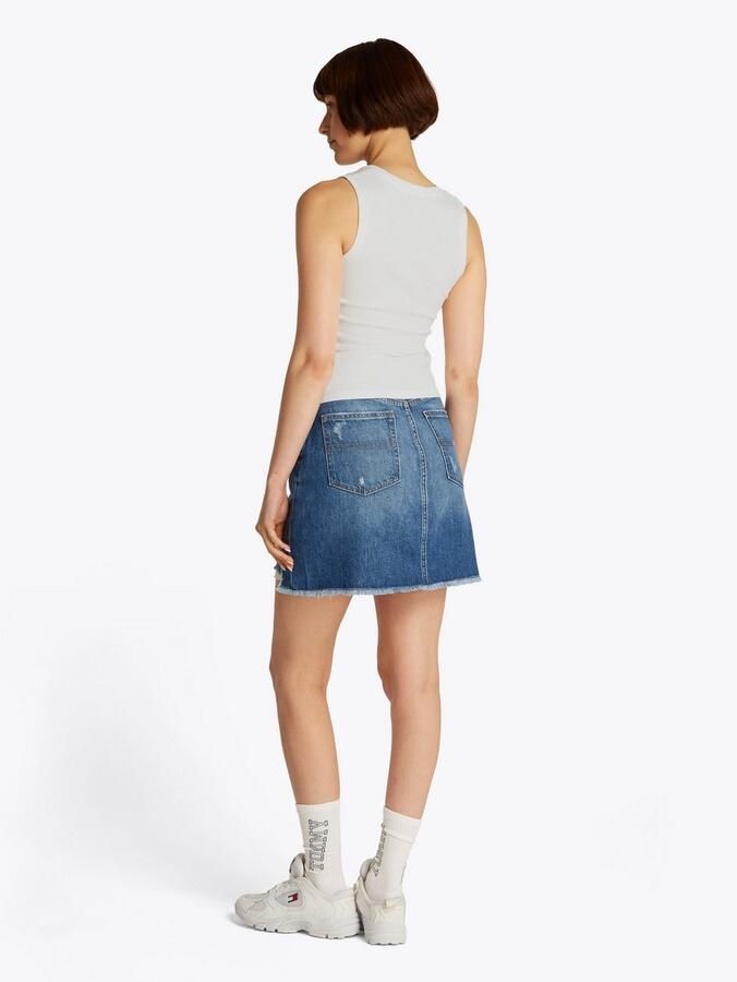 Tommy Hilfiger Essential Ribbed Flag Embroidery Slim Tanktop Dames - Foto 8