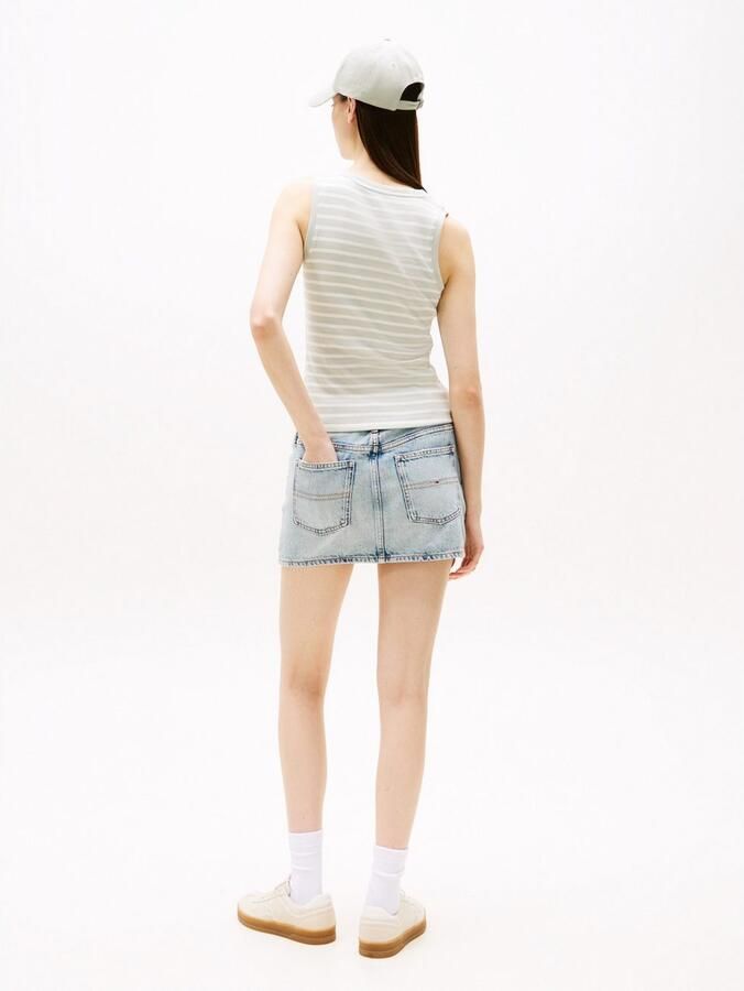 Tommy Hilfiger Essential Ribbed Flag Embroidery Slim Tanktop Dames - Foto 2