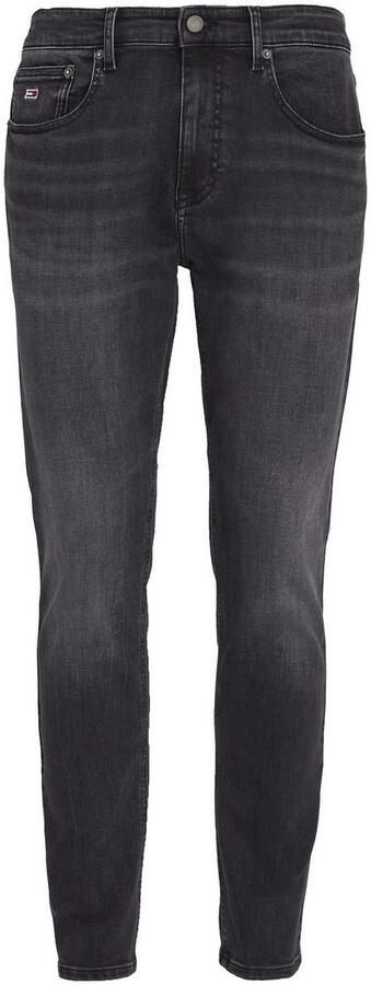 Tommy Hilfiger Zwarte Slim Scanton Jeans met Gewassen Uitstraling Black Heren - Foto 9